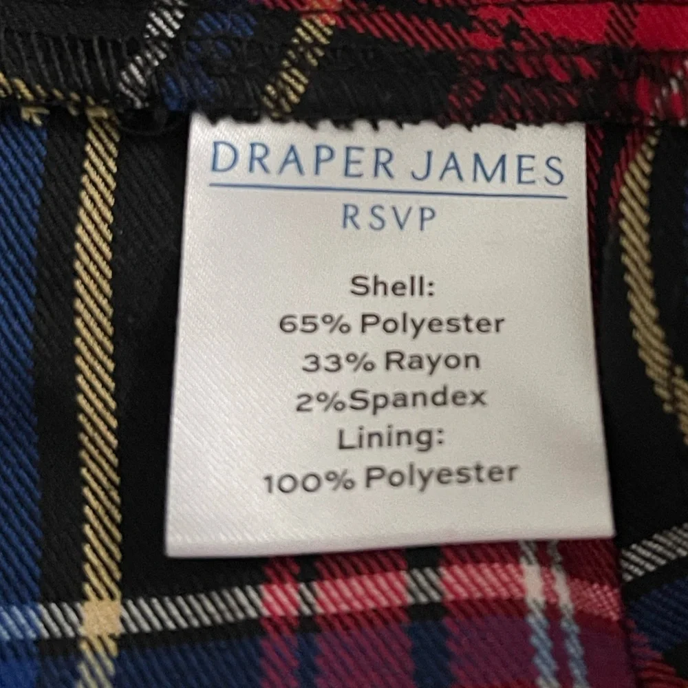 Draper James RSVP Plaid Tartan Ankle Pants Size XXL Christmas Holiday - Picture 6 of 6